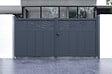 CASANOOV - Casanoov Portail battant ajustable en largeur 3,4 m HALTI H.160  cm alu gris - vignette