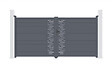 CASANOOV - Casanoov Portail battant 3,5 m ARLBERG H.180  cm aluminium gris - vignette