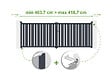 CASANOOV - Casanoov Portail battant ajustable en largeur 4 m VEYMONT H.140  cm alu gris - vignette