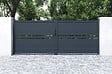 CASANOOV - Casanoov Portail battant 4 m CIMONE H.160 aluminium gris - vignette