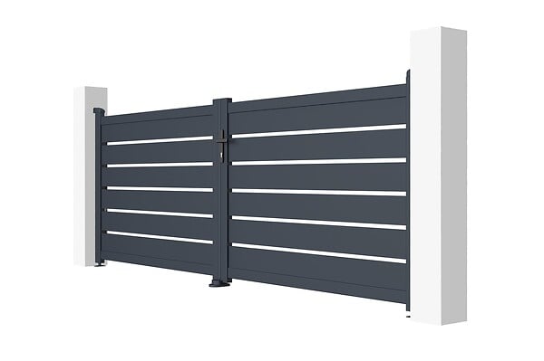 CASANOOV - Casanoov Portail battant motorisé 3,5 m VOGEL H.120  cm + Motorisation HICKER B200 - large
