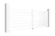 CASANOOV - Casanoov Portail battant 4 m VOGEL H.140  cm + 2 poteaux H.166  cm aluminium blanc - vignette