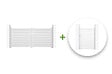 CASANOOV - Casanoov Portail battant 3 m VOGEL H.140  cm + Portillon 1m VOGEL H.140  cm aluminium blanc - vignette