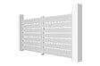 CASANOOV - Casanoov Portail battant 3 m VOGEL H.140  cm + Portillon 1m VOGEL H.140  cm aluminium blanc - vignette