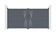 CASANOOV - Casanoov Portail battant 3,5 m VELETA H.180  cm aluminium gris - vignette