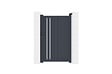 CASANOOV - Casanoov Portail battant 3,5x1,6 m GIONA + Portillon GIONA H.1,6 m gris - vignette