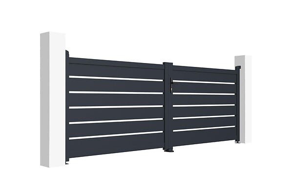 CASANOOV - Casanoov Portail battant motorisé 3,5 m VOGEL H.120  cm + Motorisation RANGER B150 - large