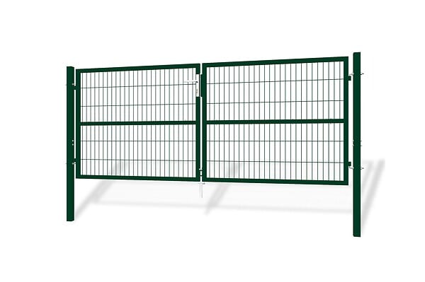 CASANOOV - Casanoov Portail battant grillagé 3 m RAZO H.120  cm + Portillon 1m RAZO H.120  cm Vert - large