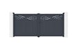 CASANOOV - Casanoov Portail battant 3,4 m HALTI H.160 aluminium gris - vignette