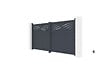 CASANOOV - Casanoov Portail battant 3,4 m HALTI H.160 aluminium gris - vignette