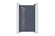 CASANOOV - Casanoov Portail battant 4 m ARLBERG H.180  cm + Portillon 1m ARLBERG H.180  cm aluminium gris - vignette