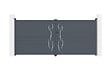 CASANOOV - Casanoov Portail battant 4 m LIFE H.180  cm aluminium gris - vignette