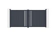 CASANOOV - Casanoov Portail battant 3,5 m GIONA H.180 aluminium gris - vignette
