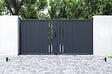 CASANOOV - Casanoov Portail battant 3,5 m GIONA H.180 aluminium gris - vignette