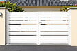CASANOOV - Casanoov Portail battant 3 m VOGEL H.160 aluminium blanc - vignette