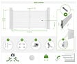 CASANOOV - Casanoov Portail battant 3 m VOGEL H.160 aluminium blanc - vignette