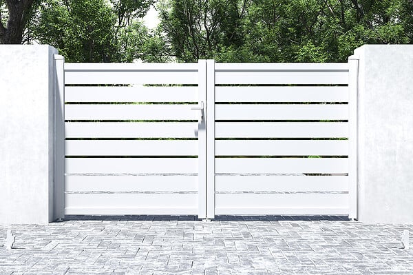 CASANOOV - Casanoov Portail battant 3 m VOGEL H.160 aluminium blanc - large
