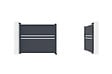 CASANOOV - Casanoov Portail battant 3,5 m CIMONE H.140 aluminium gris - vignette