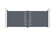 CASANOOV - Casanoov Portail battant 4m ARLBERG H.160 cm aluminium gris + 2 poteaux ELDA + motorisation Hicker B200 - vignette