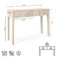 SICAAN - Sicaan Console scandinave 100  cm 2 tiroirs finition chêne SASKIA - vignette
