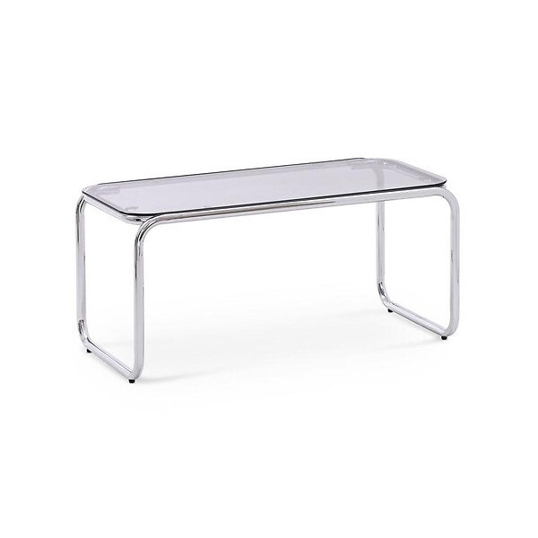 SICAAN - Sicaan Table basse métal style contemporain AMAYA verre noir - large