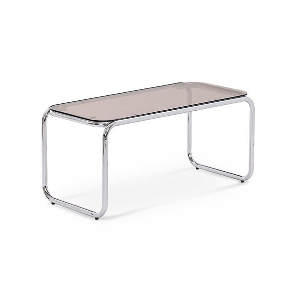 SICAAN - Sicaan Table basse métal style contemporain AMAYA verre marron - large