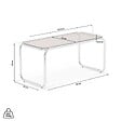 SICAAN - Sicaan Table basse métal style contemporain AMAYA verre marron - vignette