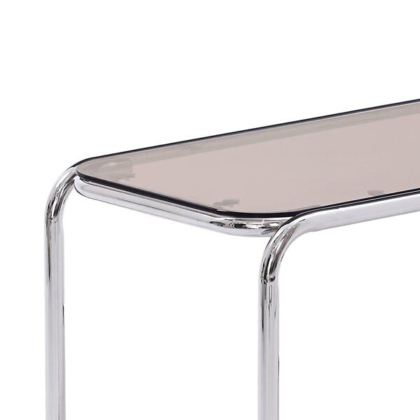 SICAAN - Sicaan Table basse métal style contemporain AMAYA verre marron - large