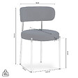 SICAAN - Sicaan Lot de 2 chaises bouclettes style contemporain NOVA bleu nuit - vignette