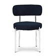 SICAAN - Sicaan Lot de 2 chaises bouclettes style contemporain NOVA bleu nuit - vignette