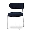 SICAAN - Sicaan Lot de 2 chaises bouclettes style contemporain NOVA bleu nuit - vignette