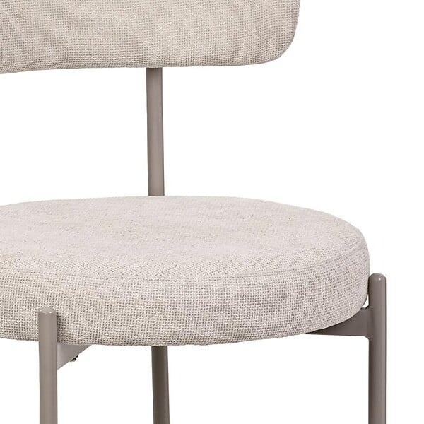 SICAAN - Sicaan Lot de 2 chaises Contemporaines GABY en Tissu Chenille Beige - large