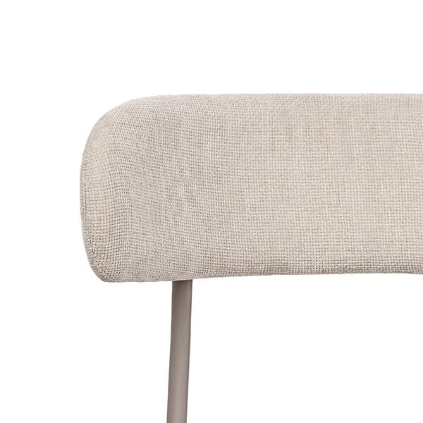 SICAAN - Sicaan Lot de 2 chaises Contemporaines GABY en Tissu Chenille Beige - large