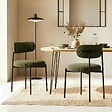 SICAAN - Sicaan Lot de 2 Chaises modernes IRIS velours côtelé kaki - vignette