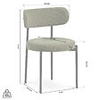 SICAAN - Sicaan Lot de 2 Chaises modernes IRIS velours côtelé kaki - vignette