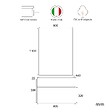 KIAMAMI VALENTINA - Meuble De Salle De Bains Suspendu 80Cm Blanc Avec Top Anthracite | Sole - vignette