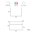 KIAMAMI VALENTINA - Meuble De Salle De Bains Suspendu 80Cm Avec Plateau En Bois Anthracite Pour Lavabo À Poser | Sole - vignette