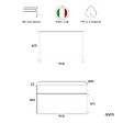 KIAMAMI VALENTINA - Meuble De Salle De Bains 90Cm Avec Plateau Ardoise Pour Lavabo À Poser | Sole - vignette