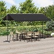 VIDAXL - vidaXL Auvent sur pied 400 x 300 cm Anthracite - vignette