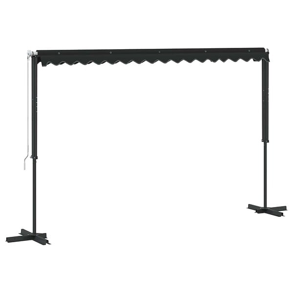 VIDAXL - vidaXL Auvent sur pied 400 x 300 cm Anthracite - large