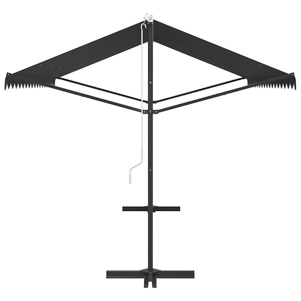 VIDAXL - vidaXL Auvent sur pied 400 x 300 cm Anthracite - large