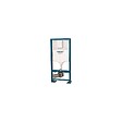 VILLEROY ET BOCH - Pack WC suspendu sans bride  Avento + abattant + bâti-support autoportant + plaque blanche - vignette