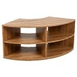OVIALA - Meuble TV effet bois 120X59 cm style scandinave bois clair  - Luke - vignette