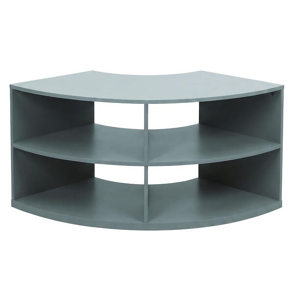 OVIALA - Meuble TV d'angle 120X59 cm vert foncé - Luke - large