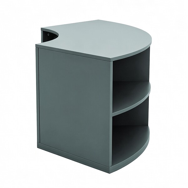 OVIALA - Meuble TV d'angle 120X59 cm vert foncé - Luke - large