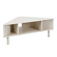 OVIALA - Meuble TV effet bois 120x55 cm style scandinave crème - Brady - vignette