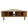 OVIALA - Meuble TV effet bois 120x55 cm style scandinave bois clair  - Brady - vignette