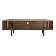 OVIALA - Meuble TV bohème 160 cm effet bois foncé - Marcus - vignette