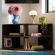 OVIALA - Meuble TV effet bois 120X59 cm style scandinave bois foncé - Luke - vignette