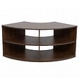 OVIALA - Meuble TV effet bois 120X59 cm style scandinave bois foncé - Luke - vignette